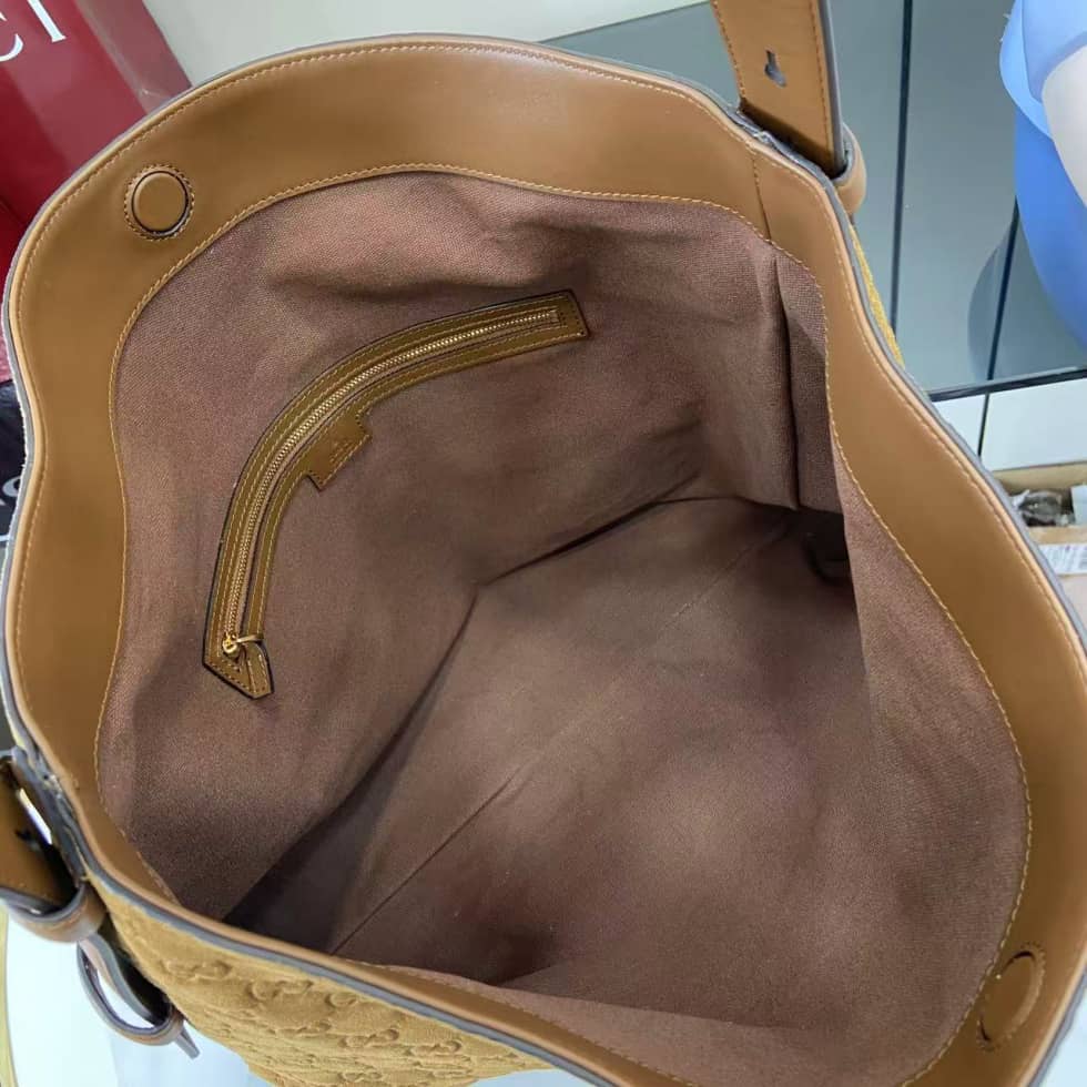 Gucci Beatrix Embossed Suede Large Brown Tote Bag_7_162407 Gucci Beatrix Embossed Suede Large Brown Tote Bag