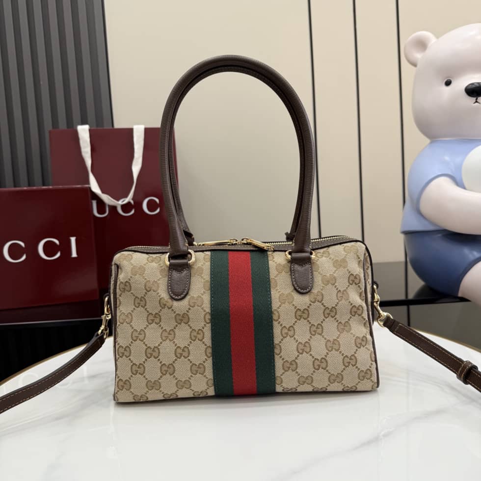 Gucci Borsetto Canvas Medium Beige Boston Bag_1_162417 Gucci Borsetto Canvas Medium Beige Boston Bag