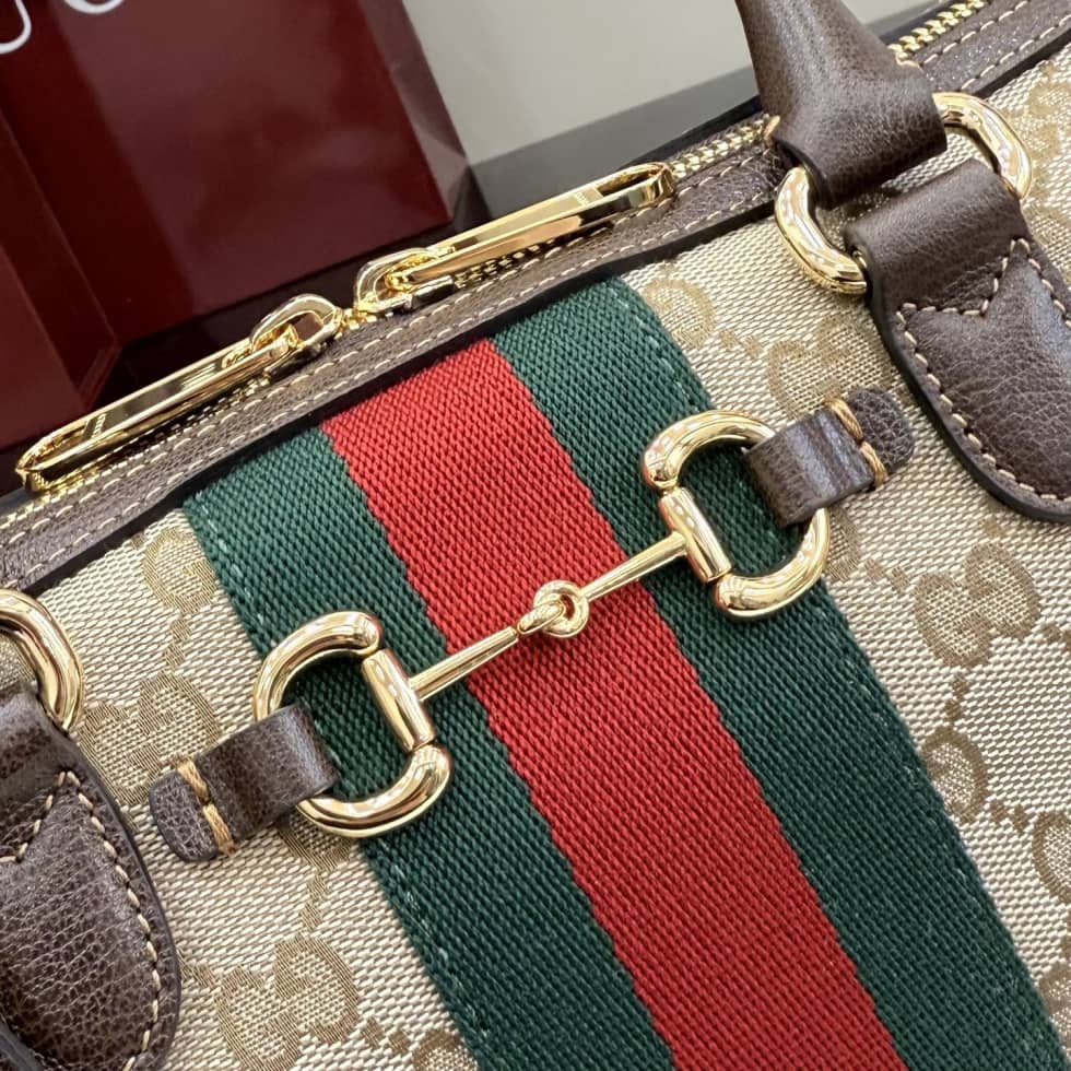 Gucci Borsetto Canvas Medium Beige Boston Bag_4_162417 Gucci Borsetto Canvas Medium Beige Boston Bag