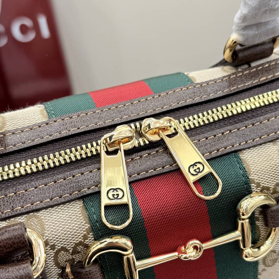 Gucci Borsetto Canvas Large Beige Boston Bag_6_162427 Gucci Borsetto Canvas Large Beige Boston Bag