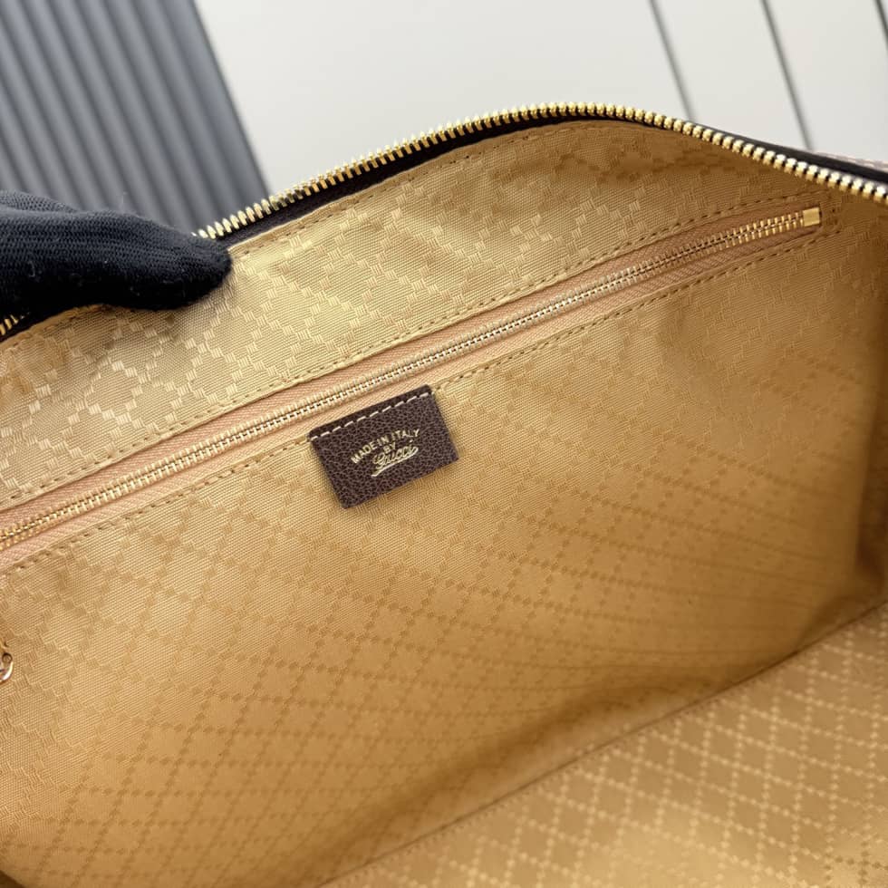 Gucci Borsetto Canvas Large Beige Boston Bag_8_162427 Gucci Borsetto Canvas Large Beige Boston Bag