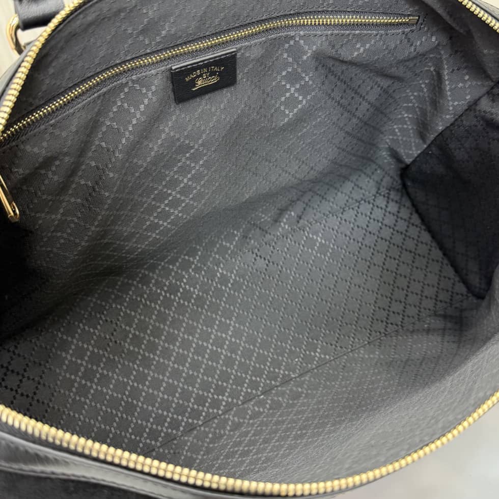 Gucci Borsetto Suede Large Black Boston Bag_7_162457 Gucci Borsetto Suede Large Black Boston Bag
