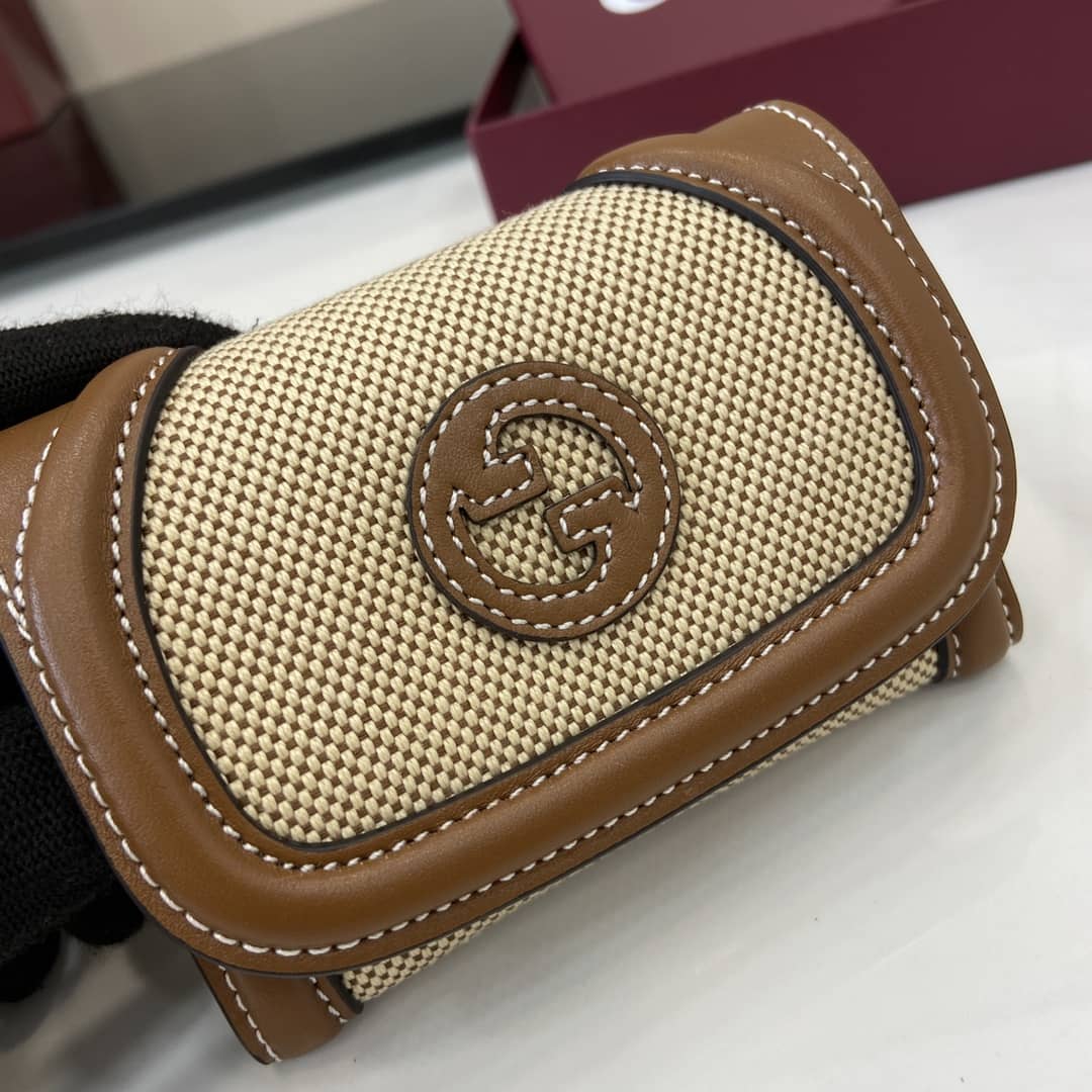 Gucci GG Canvas Small Beige Brown Wallet 818811_5_162507 Gucci GG Canvas Small Beige Brown Wallet 818811