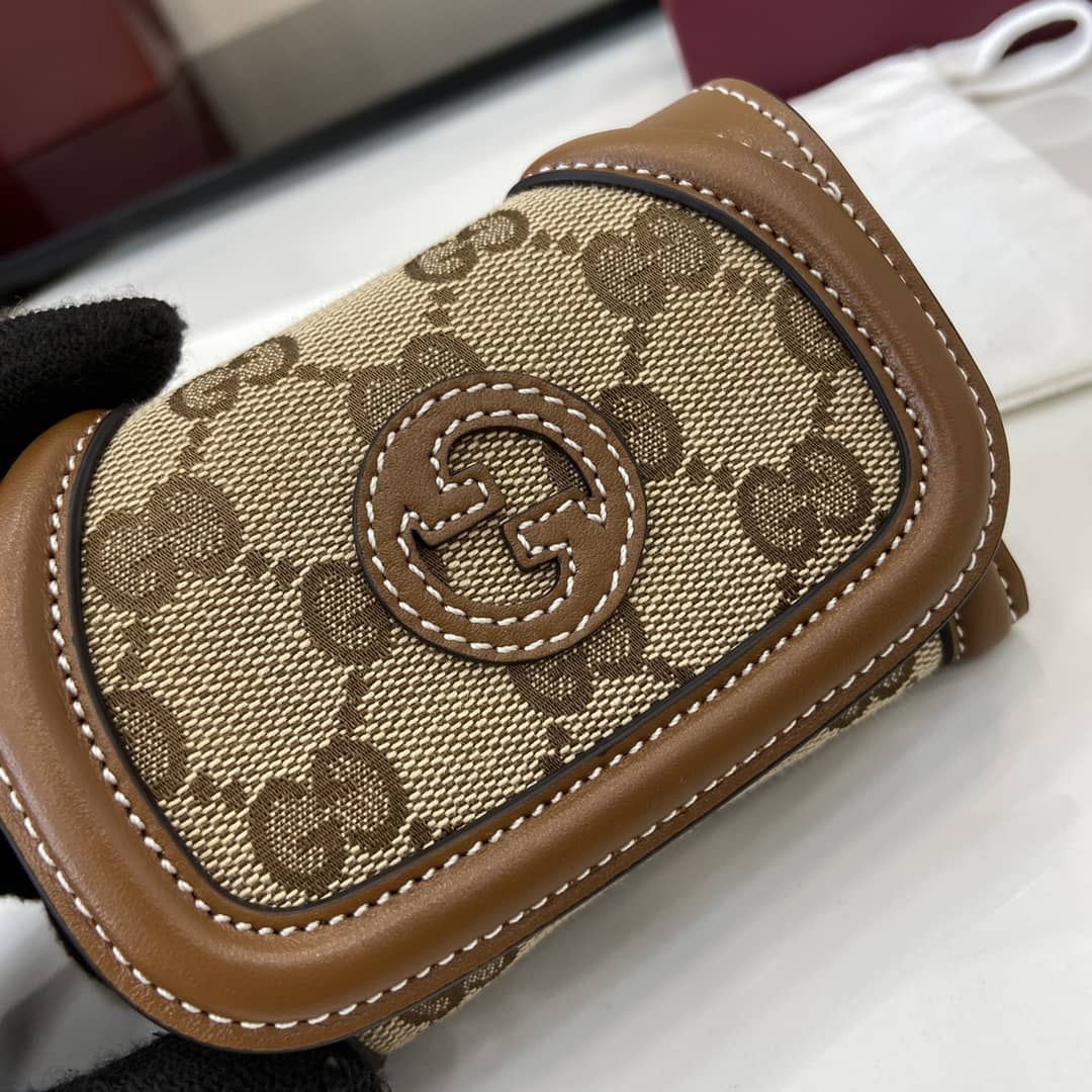 Gucci Canvas Small Brown Wallet 818811_5_162517 Gucci Canvas Small Brown Wallet 818811