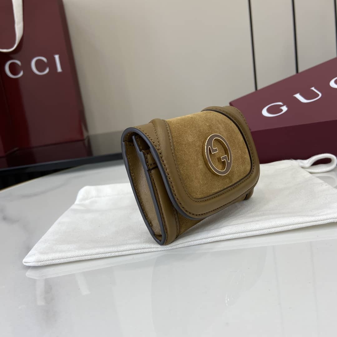 Gucci Suede Small Brown Wallet 818795_2_162527 Gucci Suede Small Brown Wallet 818795