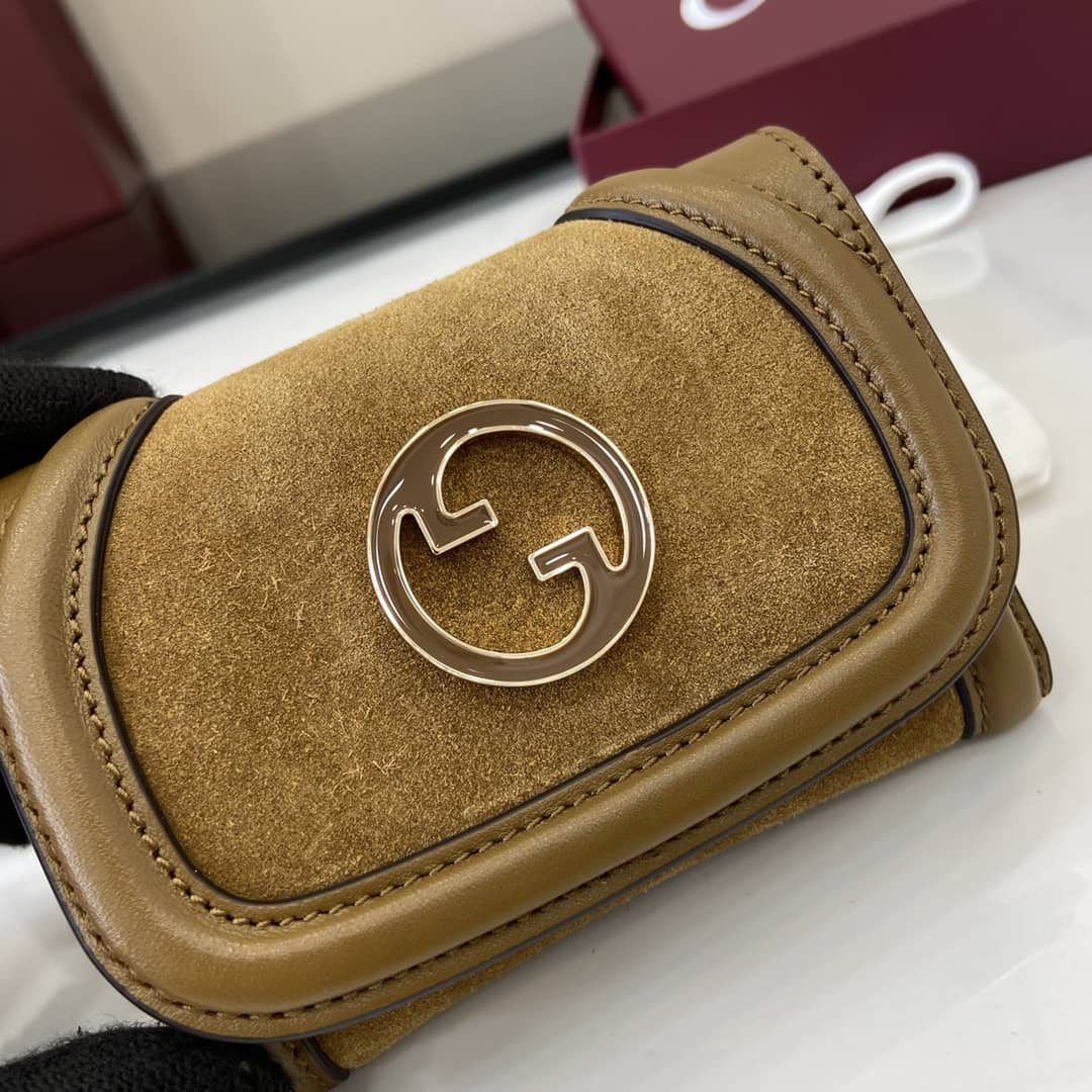 Gucci Suede Small Brown Wallet 818795_5_162527 Gucci Suede Small Brown Wallet 818795