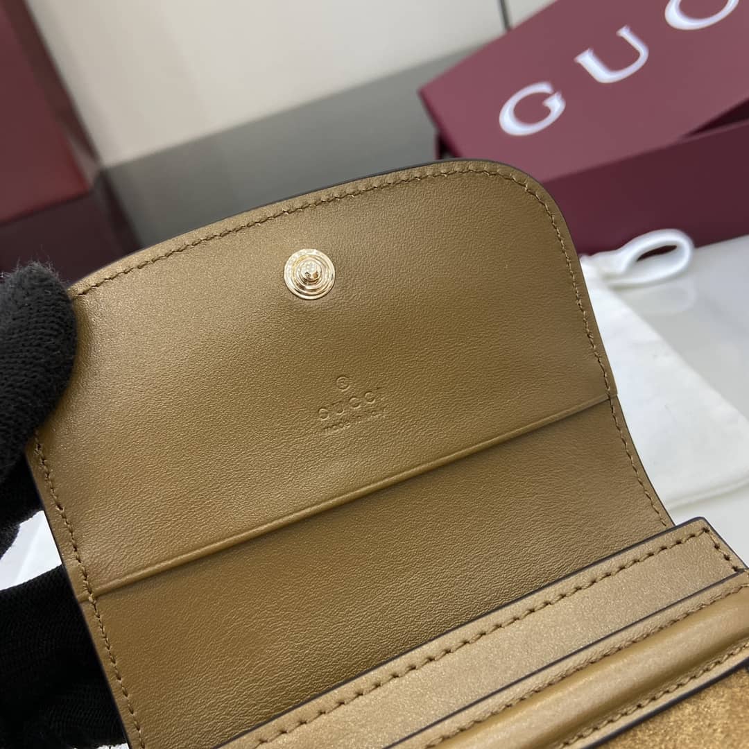Gucci Suede Small Brown Wallet 818795_7_162527 Gucci Suede Small Brown Wallet 818795