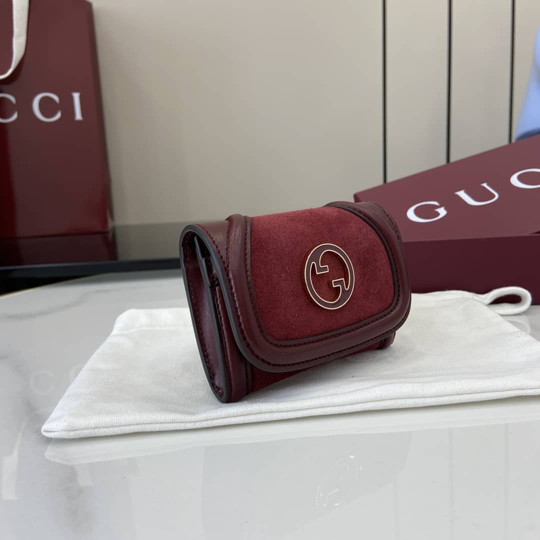 Gucci Suede Small Red Wallet 818795_2_162537 Gucci Suede Small Red Wallet 818795