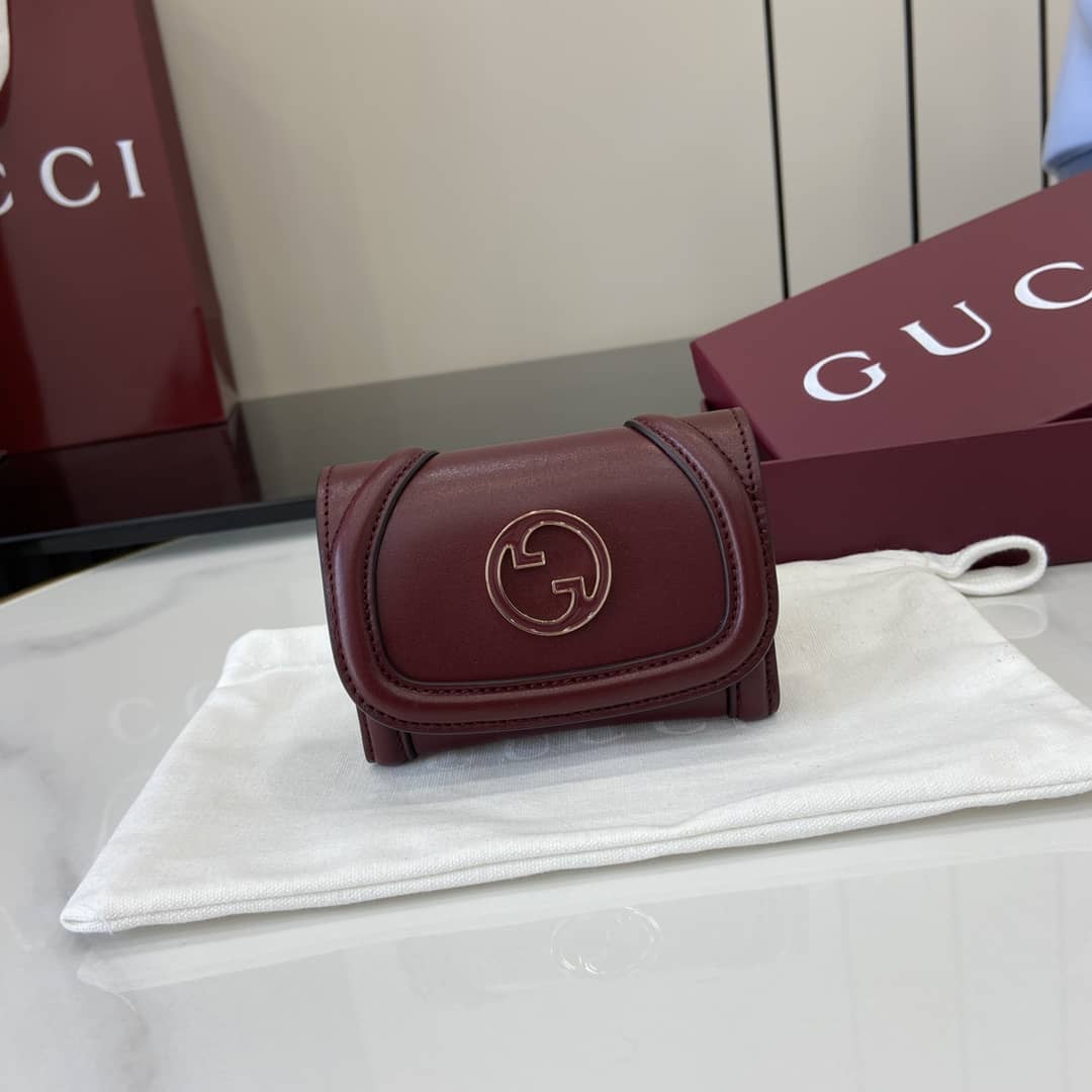 Gucci Leather Small Ancora Red Wallet 818795_10_162567 Gucci Leather Small Ancora Red Wallet 818795