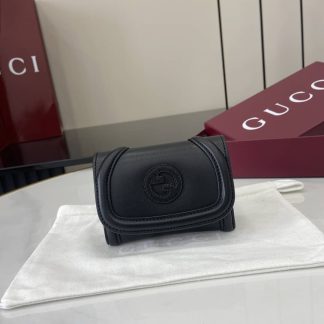 Gucci Leather Small Black Wallet 818795