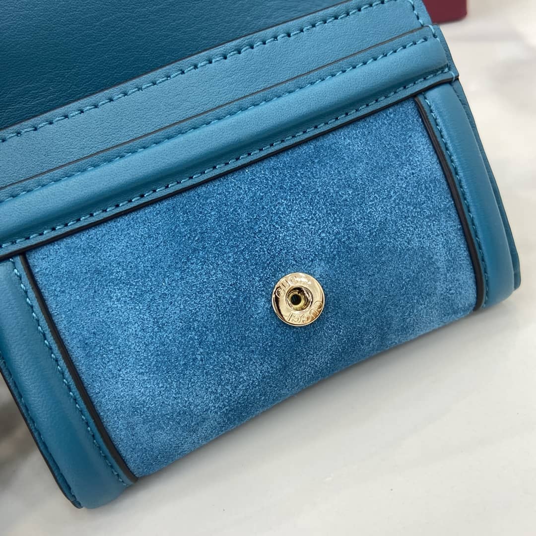 Gucci Suede Small Blue Wallet 818795_5_162587 Gucci Suede Small Blue Wallet 818795