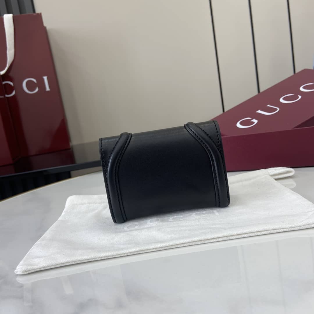 Gucci Leather Small Black Wallet 818795_1_162607 Gucci Leather Small Black Wallet 818795