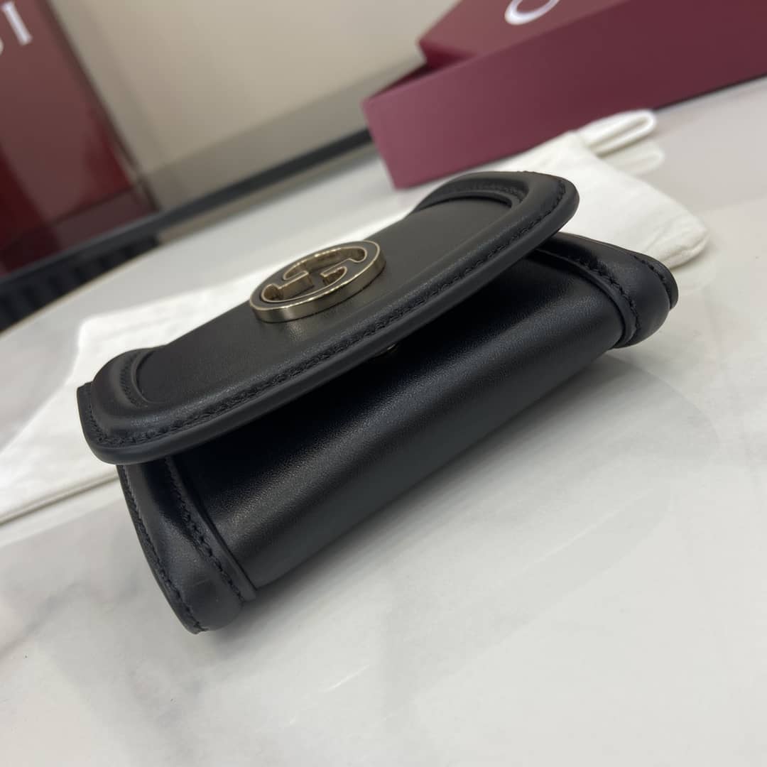 Gucci Leather Small Black Wallet 818795_3_162607 Gucci Leather Small Black Wallet 818795
