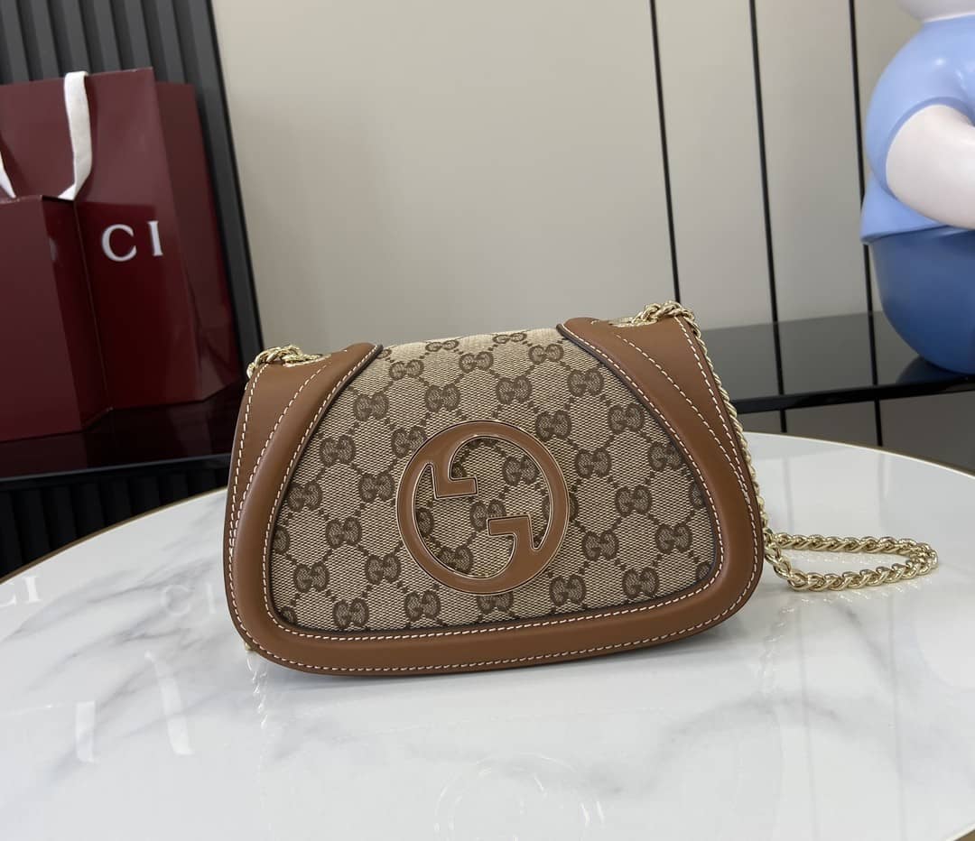 Gucci Blondie Canvas Small Brown Shoulder Bag_10_162656 Gucci Blondie Canvas Small Brown Shoulder Bag