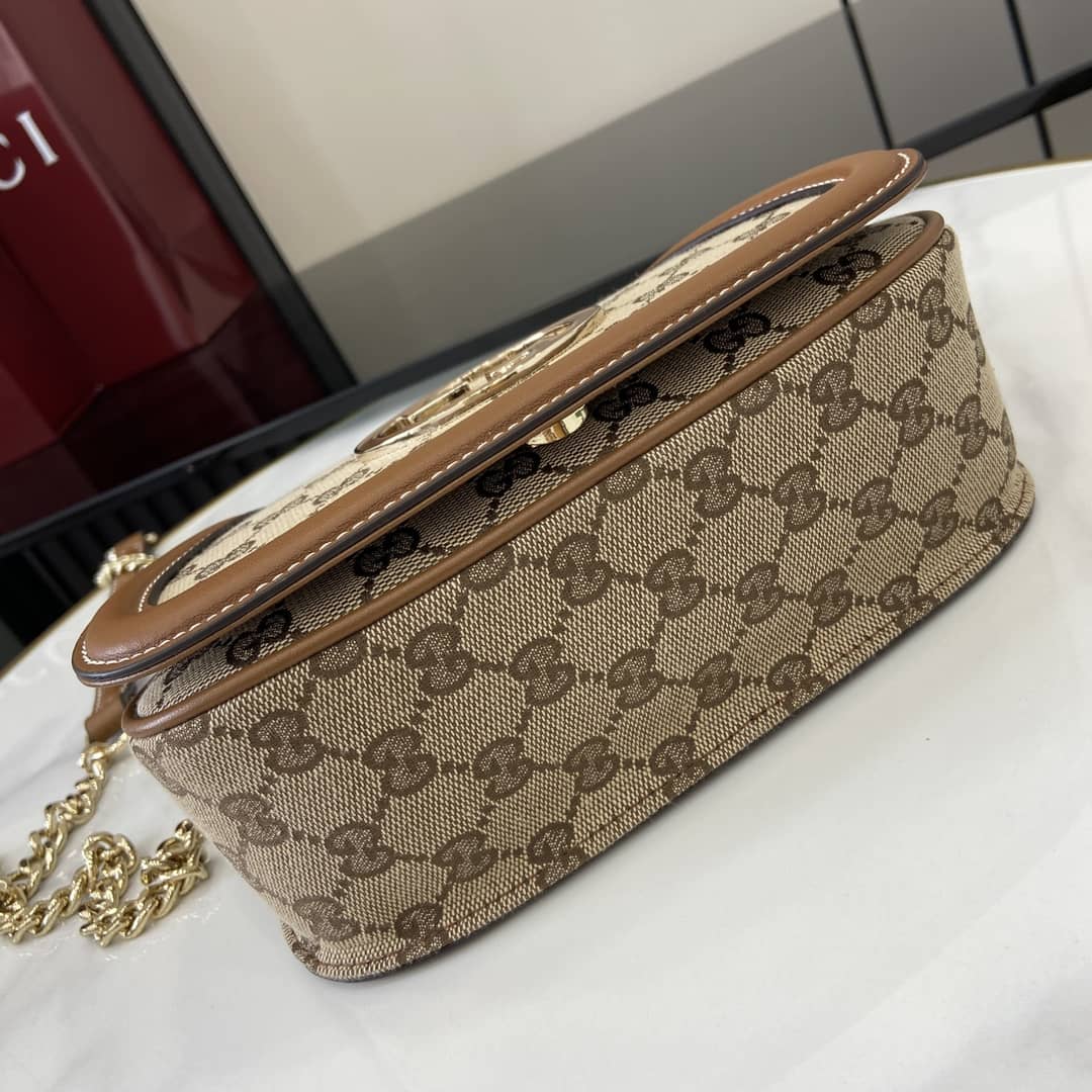 Gucci Blondie Canvas Small Brown Shoulder Bag_3_162656 Gucci Blondie Canvas Small Brown Shoulder Bag