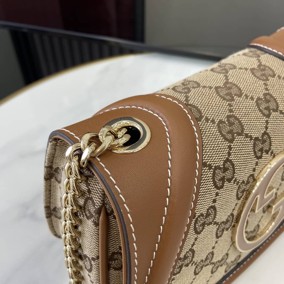 Gucci Blondie Canvas Small Brown Shoulder Bag_4_162656 Gucci Blondie Canvas Small Brown Shoulder Bag