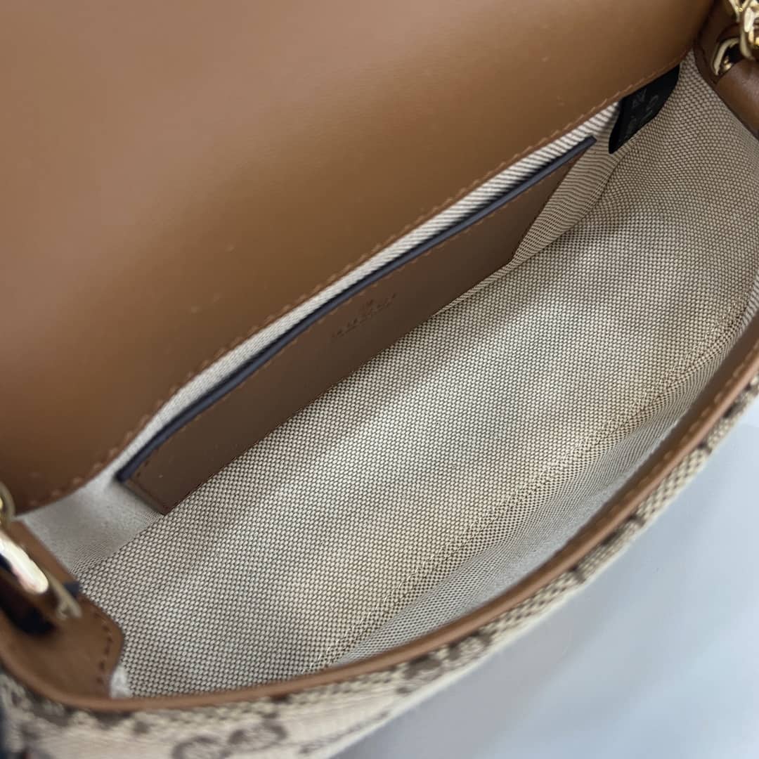Gucci Blondie Canvas Small Brown Shoulder Bag_7_162656 Gucci Blondie Canvas Small Brown Shoulder Bag