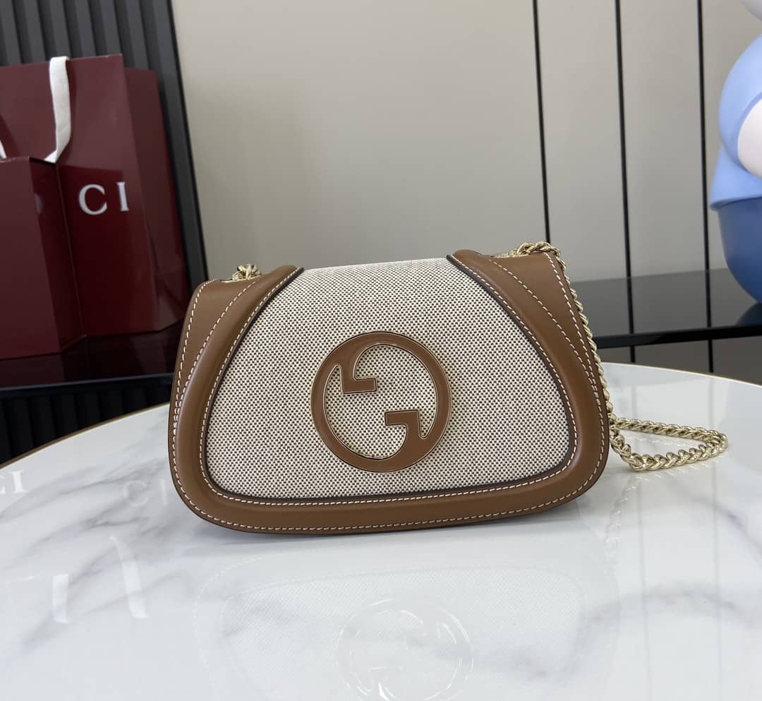 Gucci Blondie Canvas Small Beige Shoulder Bag_10_162666 Gucci Blondie Canvas Small Beige Shoulder Bag