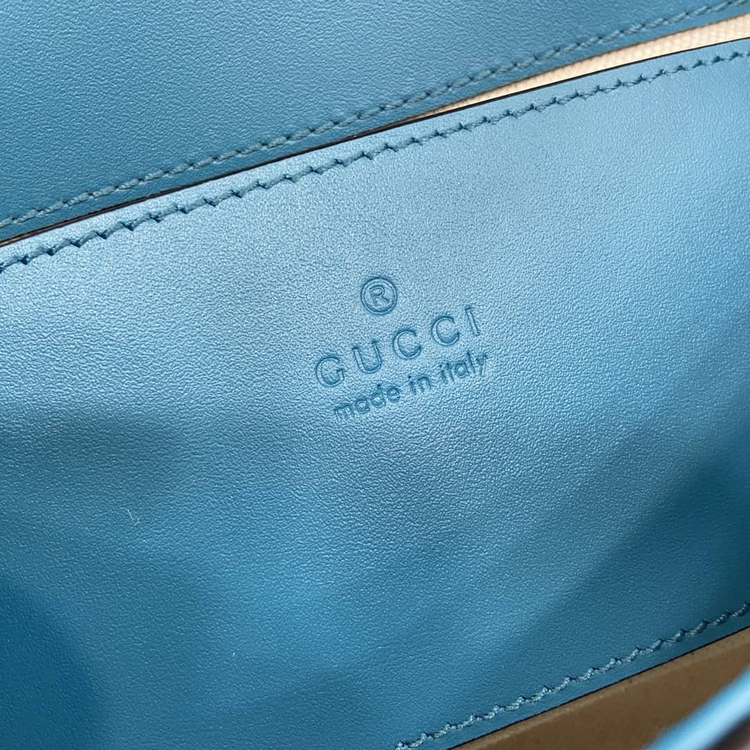 Gucci Blondie Suede Small Blue Shoulder Bag 815711_8_162706 Gucci Blondie Suede Small Blue Shoulder Bag 815711