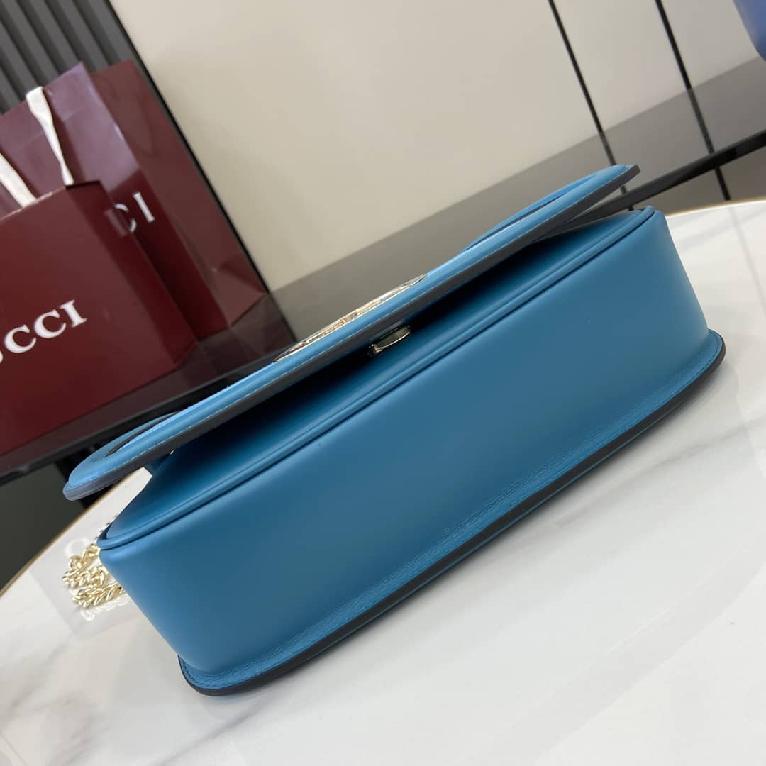 Gucci Blondie Suede Medium Blue Shoulder Bag_3_162716 Gucci Blondie Suede Medium Blue Shoulder Bag