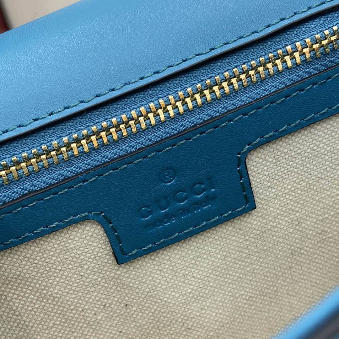 Gucci Blondie Suede Medium Blue Shoulder Bag_8_162716 Gucci Blondie Suede Medium Blue Shoulder Bag