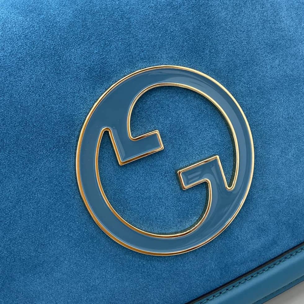 Gucci Blondie Suede Medium Blue Top Handle Bag_5_162726 Gucci Blondie Suede Medium Blue Top Handle Bag