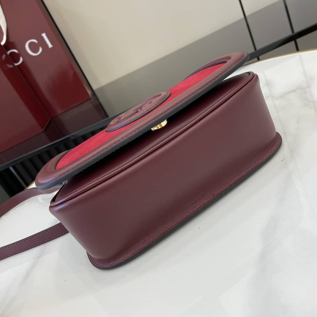 Gucci Blondie Suede Small Red Shoulder Bag 815700_3_162736 Gucci Blondie Suede Small Red Shoulder Bag 815700