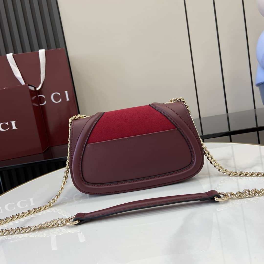 Gucci Blondie Suede Small Red Shoulder Bag 815711_1_162746 Gucci Blondie Suede Small Red Shoulder Bag 815711