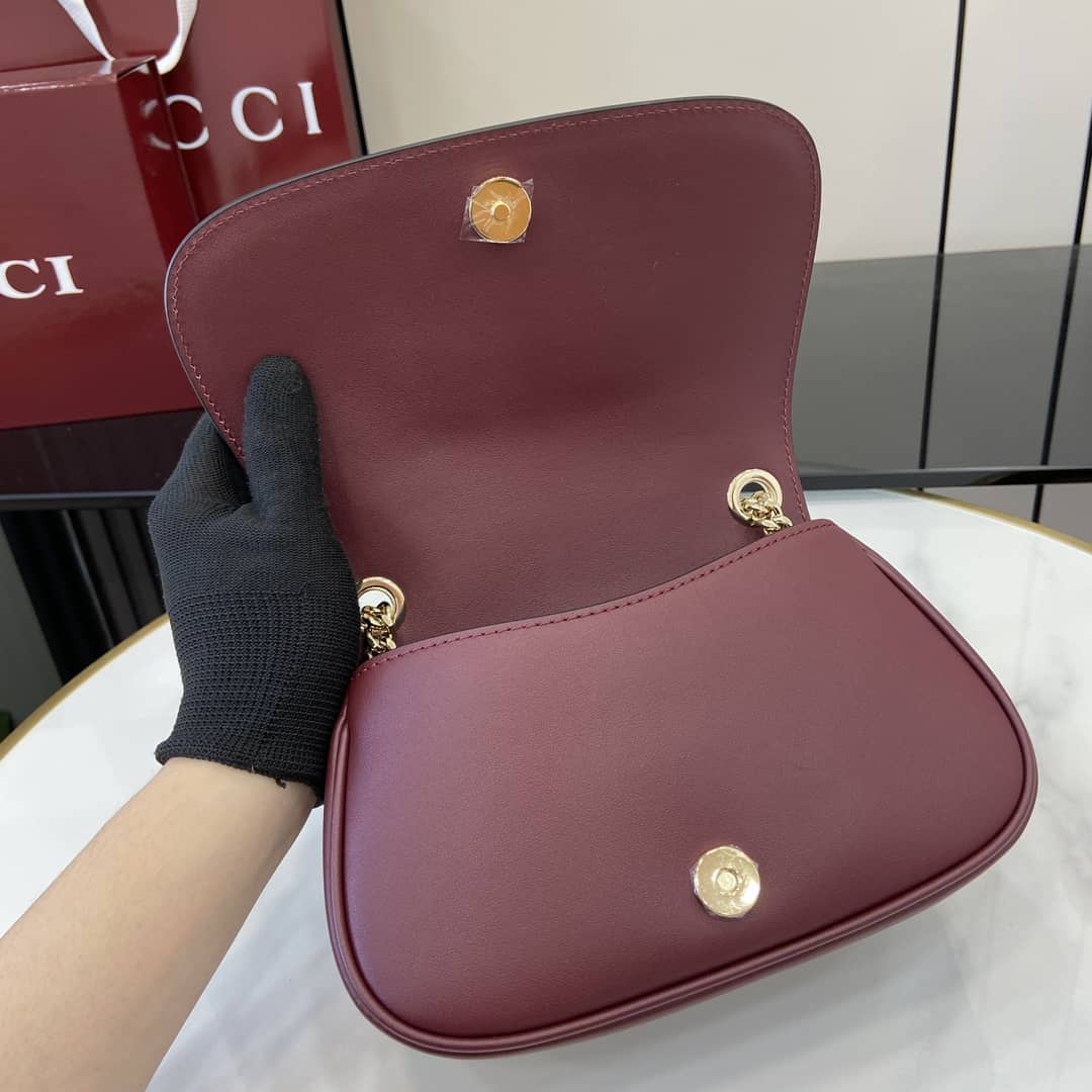 Gucci Blondie Suede Small Red Shoulder Bag 815711_6_162746 Gucci Blondie Suede Small Red Shoulder Bag 815711