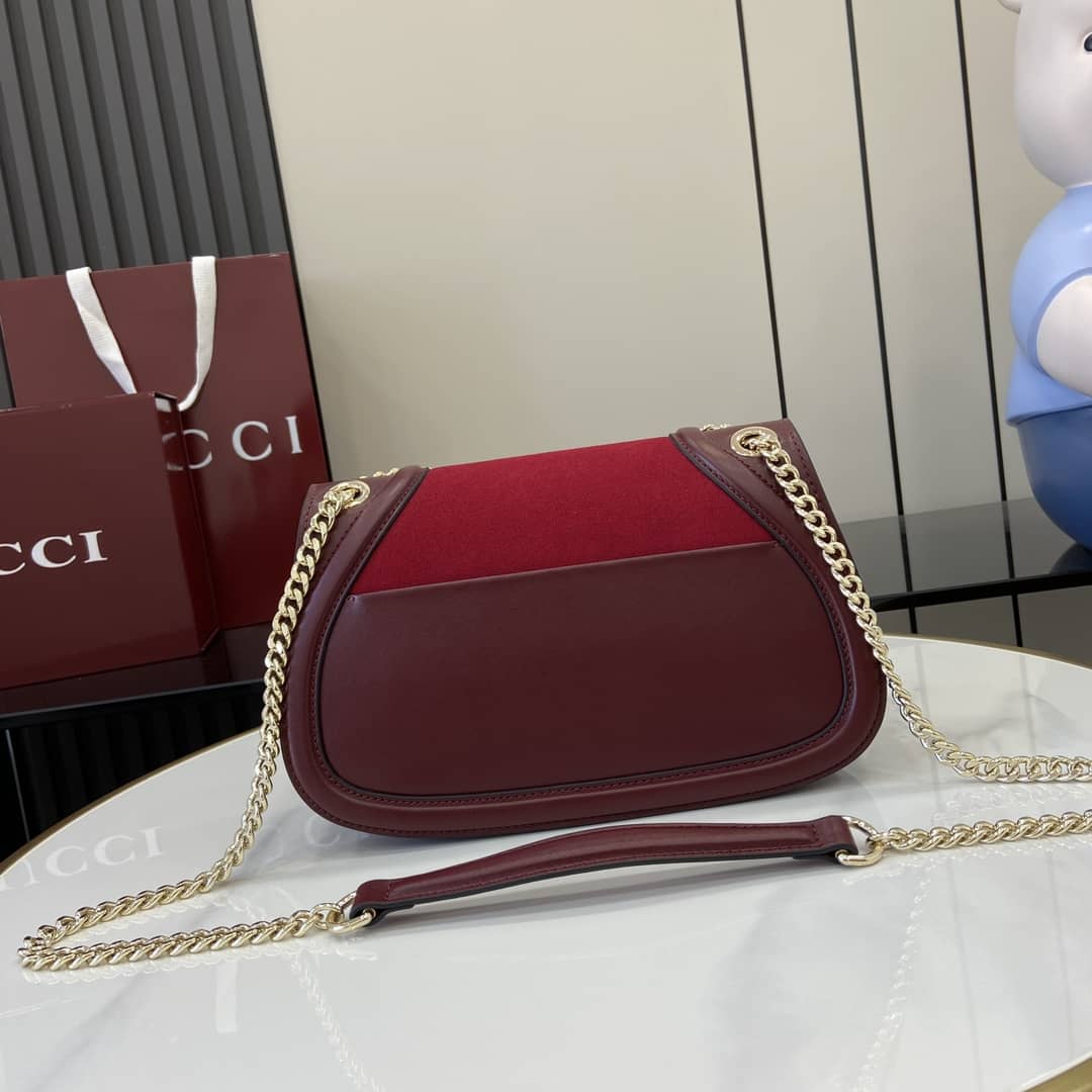 Gucci Blondie Suede Medium Red Shoulder Bag_1_162756 Gucci Blondie Suede Medium Red Shoulder Bag