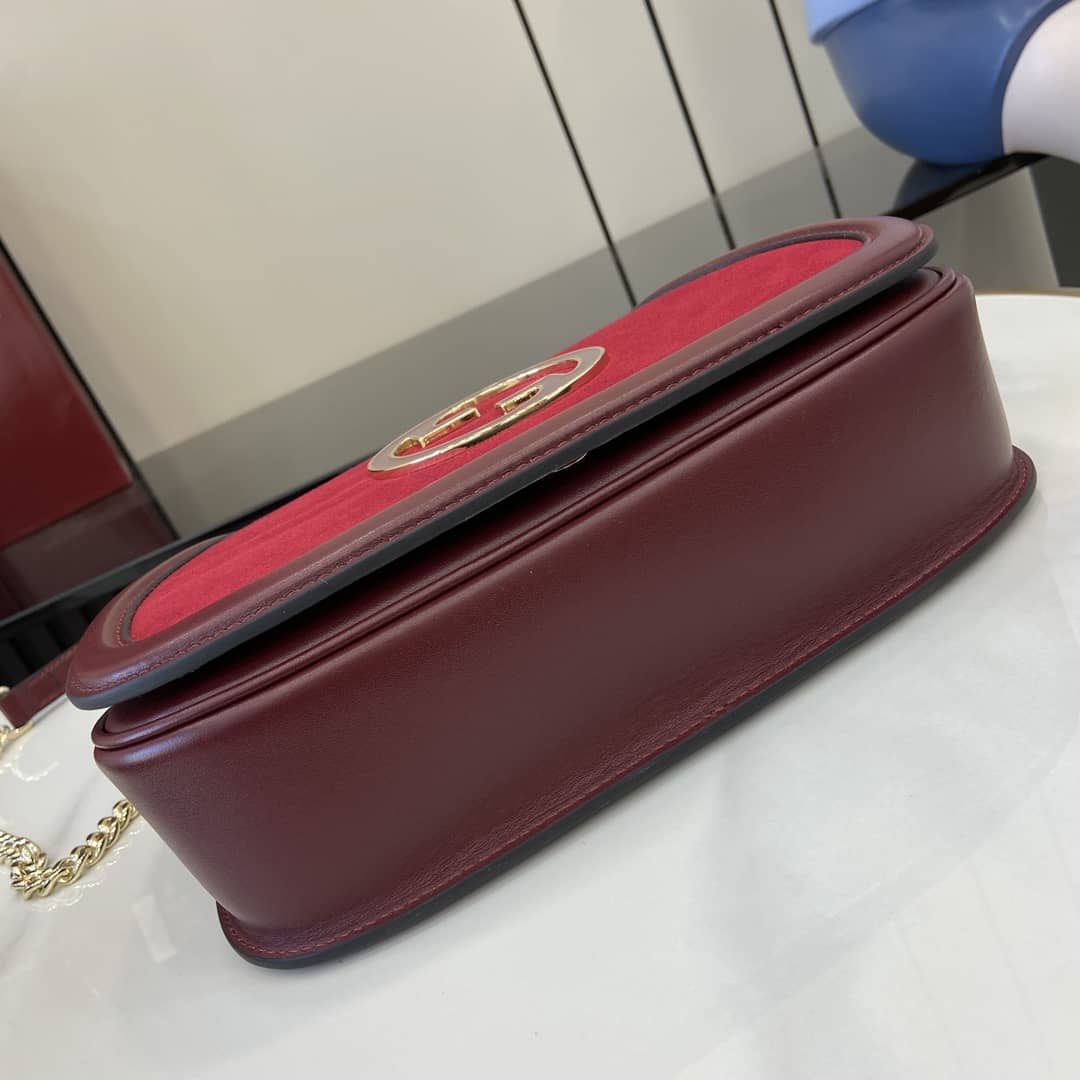Gucci Blondie Suede Medium Red Shoulder Bag_3_162756 Gucci Blondie Suede Medium Red Shoulder Bag