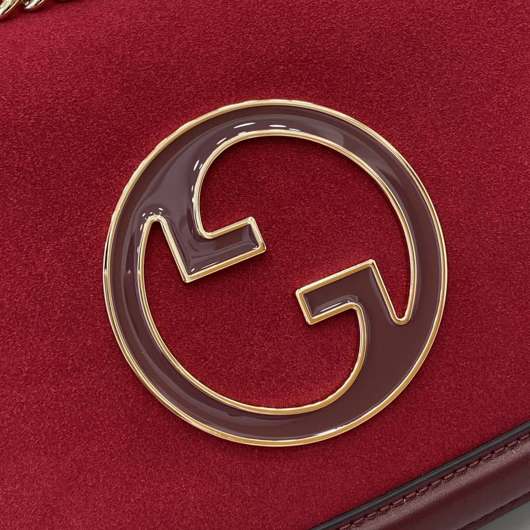 Gucci Blondie Suede Medium Red Shoulder Bag_5_162756 Gucci Blondie Suede Medium Red Shoulder Bag