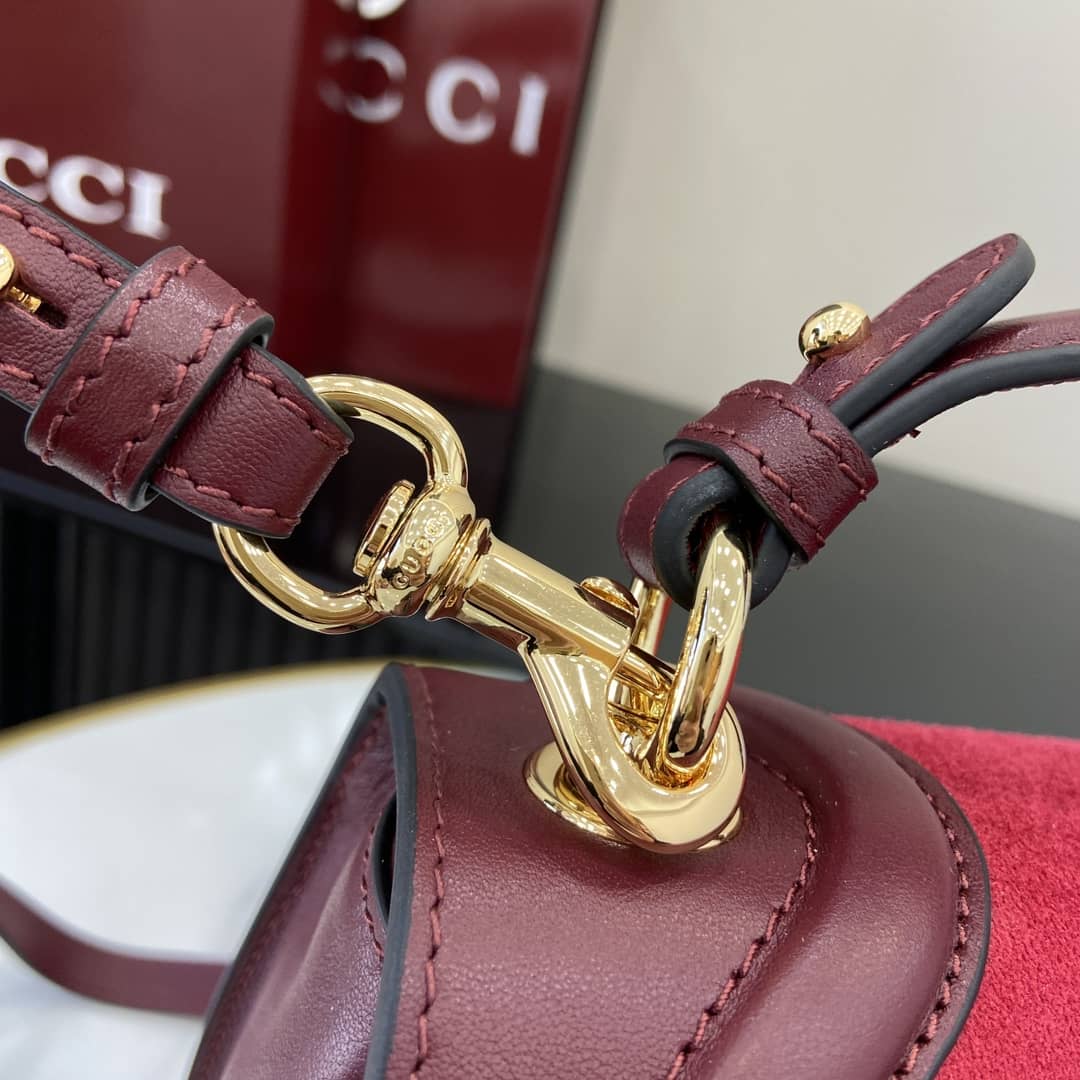Gucci Blondie Suede Medium Red Top Handle Bag_4_162766 Gucci Blondie Suede Medium Red Top Handle Bag