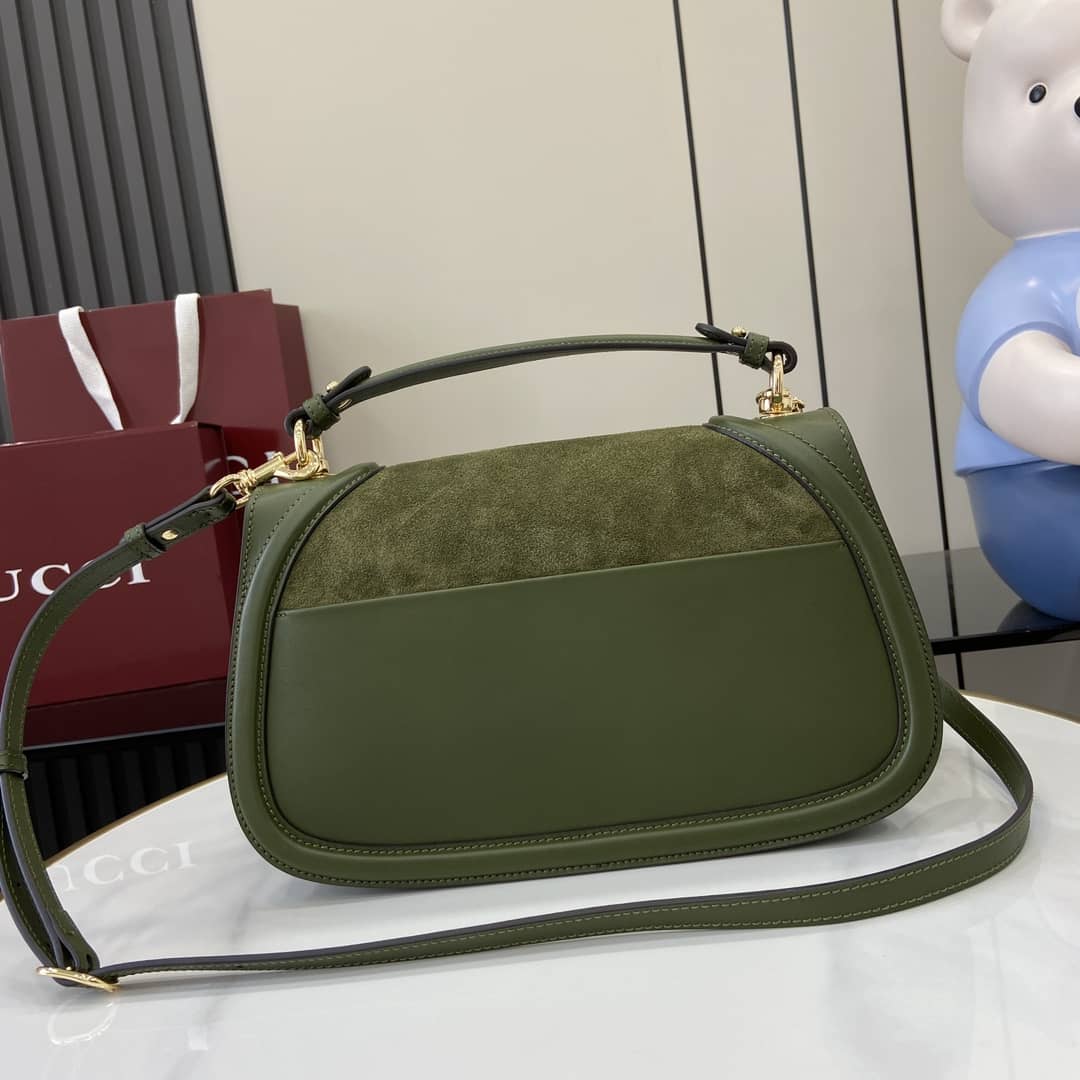 Gucci Blondie Suede Medium Green Top Handle Bag_1_162796 Gucci Blondie Suede Medium Green Top Handle Bag