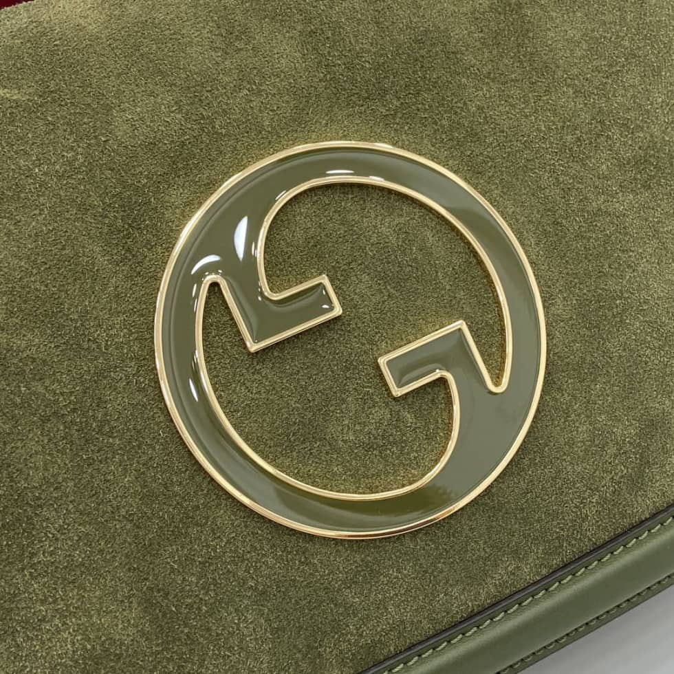 Gucci Blondie Suede Medium Green Top Handle Bag_5_162796 Gucci Blondie Suede Medium Green Top Handle Bag