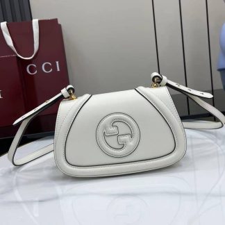 Gucci Blondie Leather Mini White Shoulder Bag