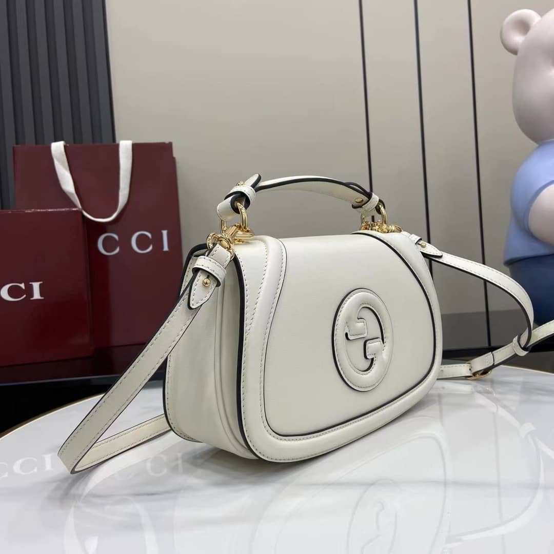 Gucci Blondie Leather Medium White Top Handle Bag_2_162816 Gucci Blondie Leather Medium White Top Handle Bag