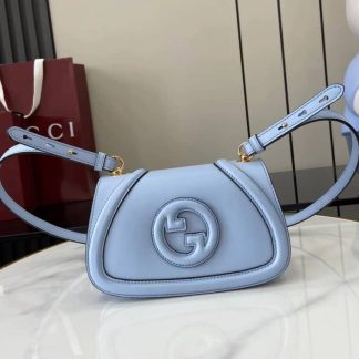 Gucci Blondie Leather Mini Light Blue Bag 815700