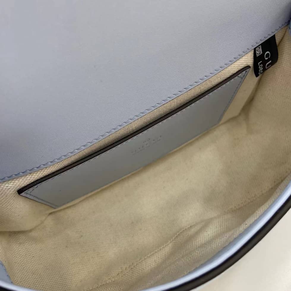 Gucci Blondie Leather Mini Light Blue Bag 815700_7_162836 Gucci Blondie Leather Mini Light Blue Bag 815700