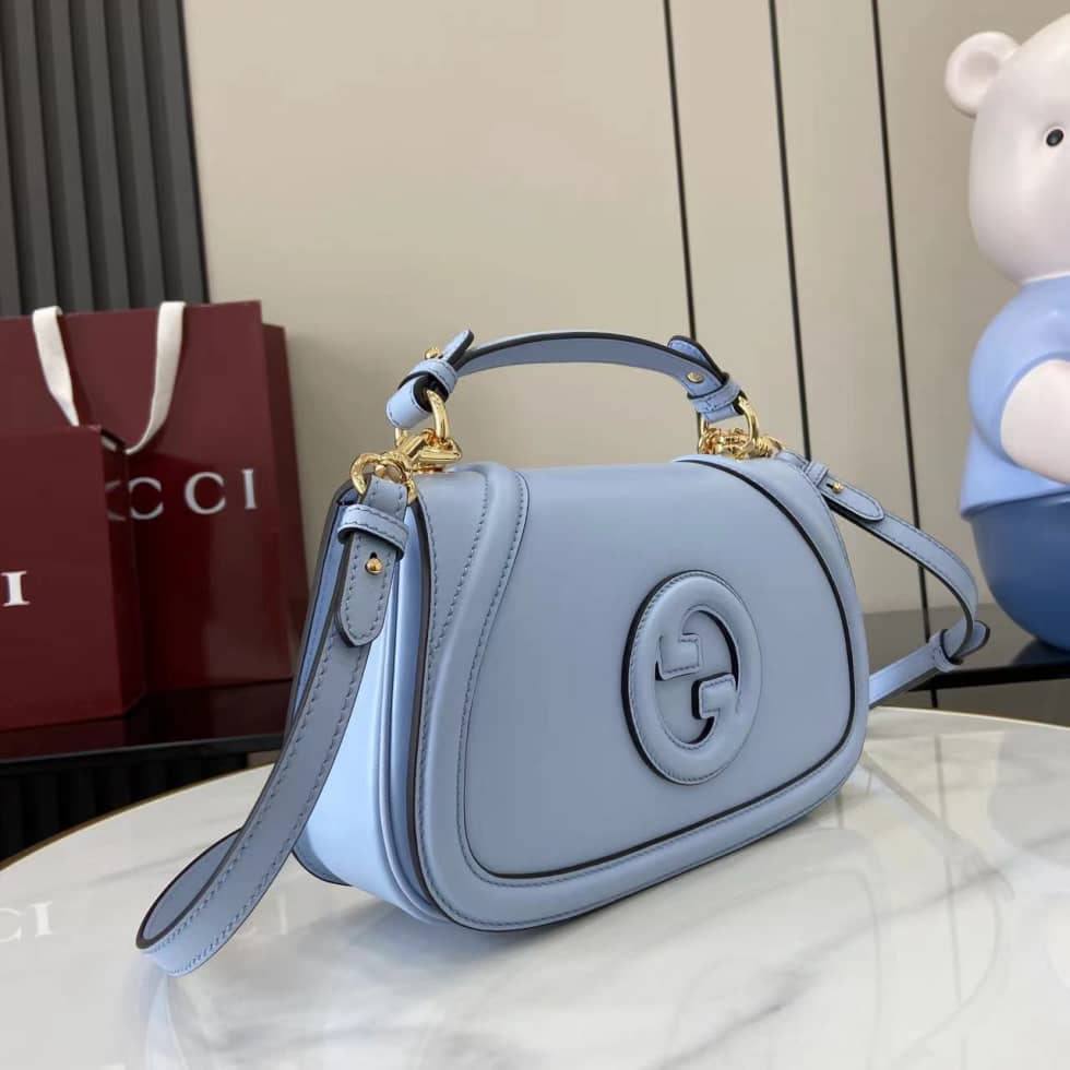 Gucci Blondie Leather Medium Light Blue Bag_1_162846 Gucci Blondie Leather Medium Light Blue Bag