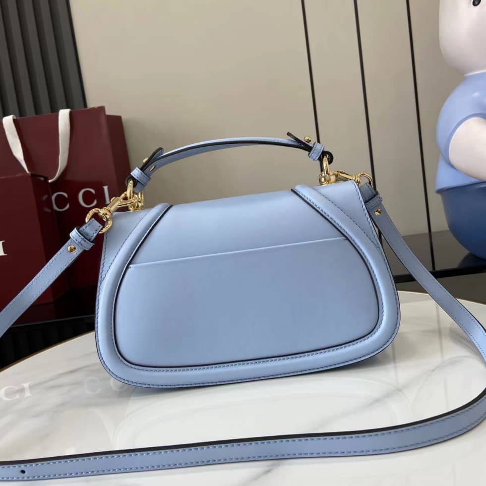 Gucci Blondie Leather Medium Light Blue Bag_2_162846 Gucci Blondie Leather Medium Light Blue Bag