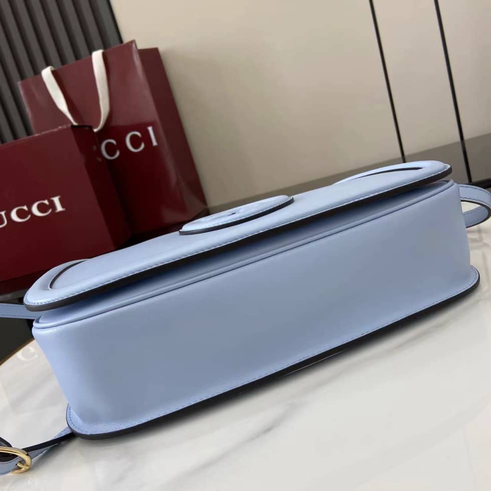 Gucci Blondie Leather Large Light Blue Bag 815716_3_162856 Gucci Blondie Leather Large Light Blue Bag 815716