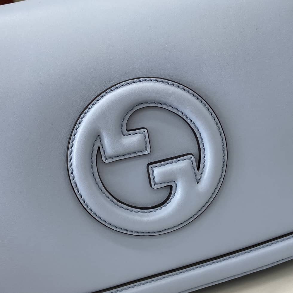 Gucci Blondie Leather Large Light Blue Bag 815716_5_162856 Gucci Blondie Leather Large Light Blue Bag 815716