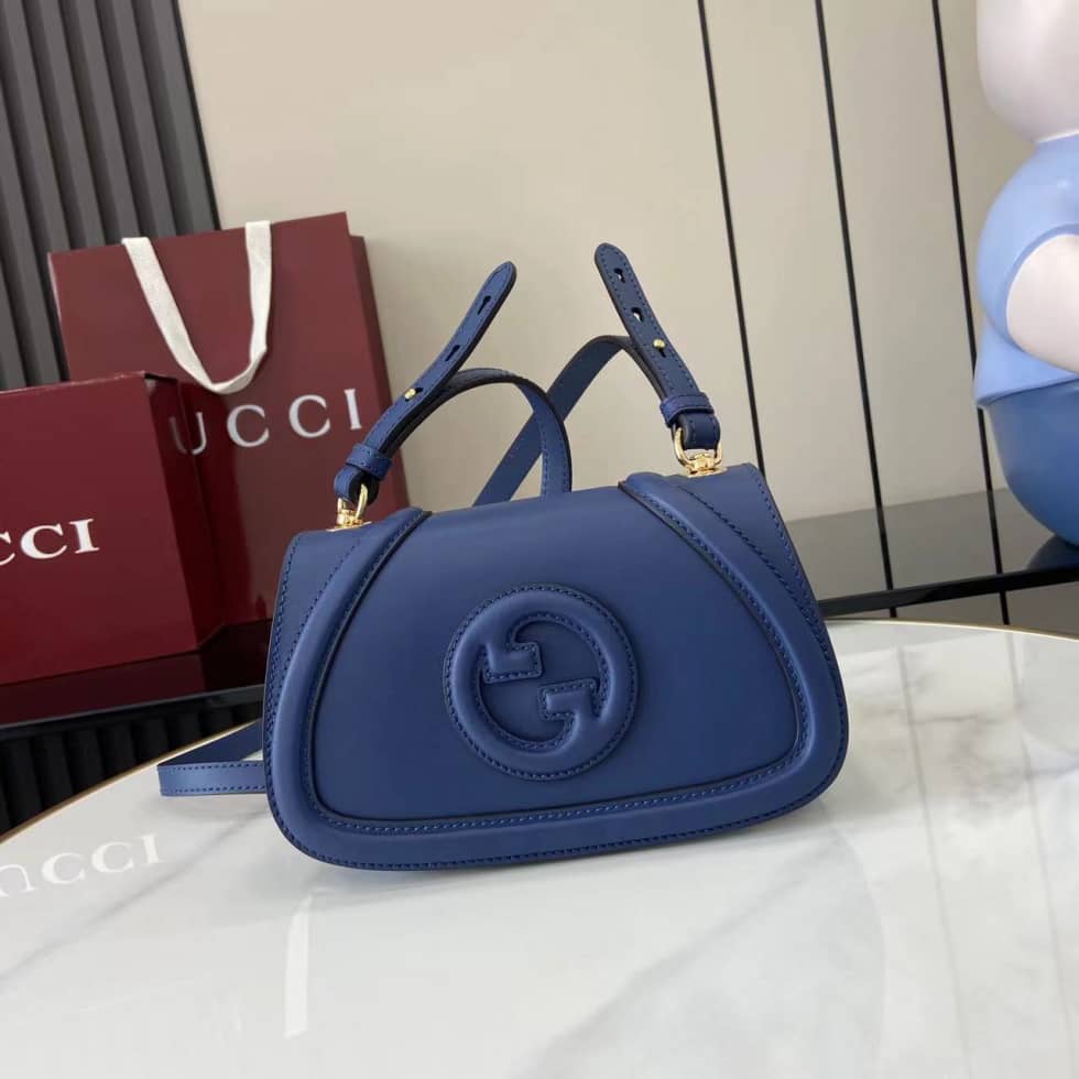 Gucci Blondie Leather Mini Blue Shoulder Bag_10_162866 Gucci Blondie Leather Mini Blue Shoulder Bag