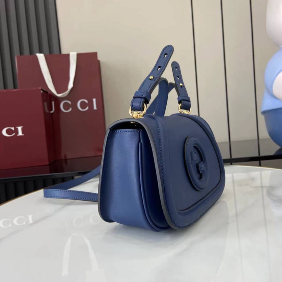 Gucci Blondie Leather Mini Blue Shoulder Bag_2_162866 Gucci Blondie Leather Mini Blue Shoulder Bag