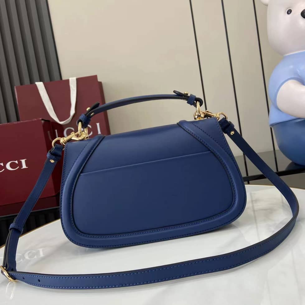 Gucci Blondie Leather Medium Blue Top Handle Bag_1_162876 Gucci Blondie Leather Medium Blue Top Handle Bag