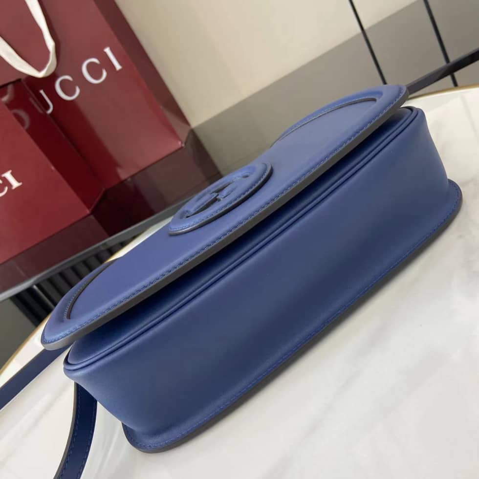 Gucci Blondie Leather Medium Blue Top Handle Bag_3_162876 Gucci Blondie Leather Medium Blue Top Handle Bag