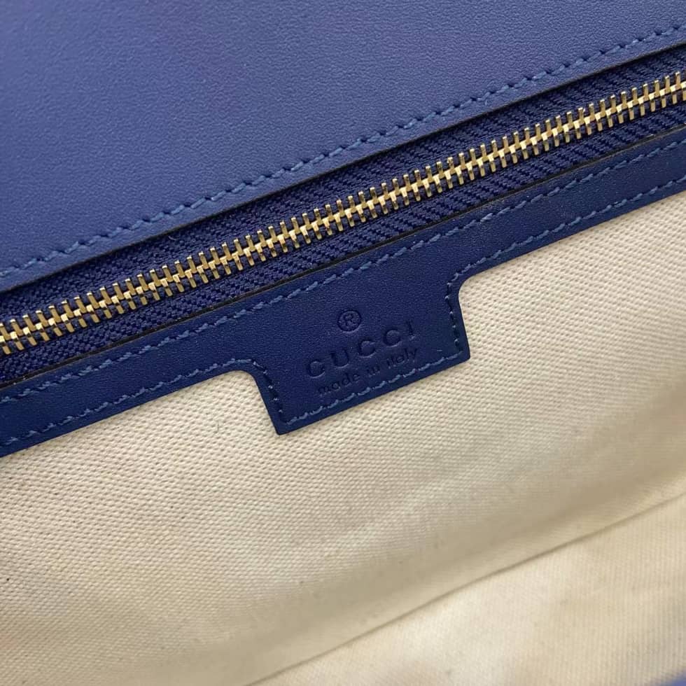 Gucci Blondie Leather Medium Blue Top Handle Bag_8_162876 Gucci Blondie Leather Medium Blue Top Handle Bag