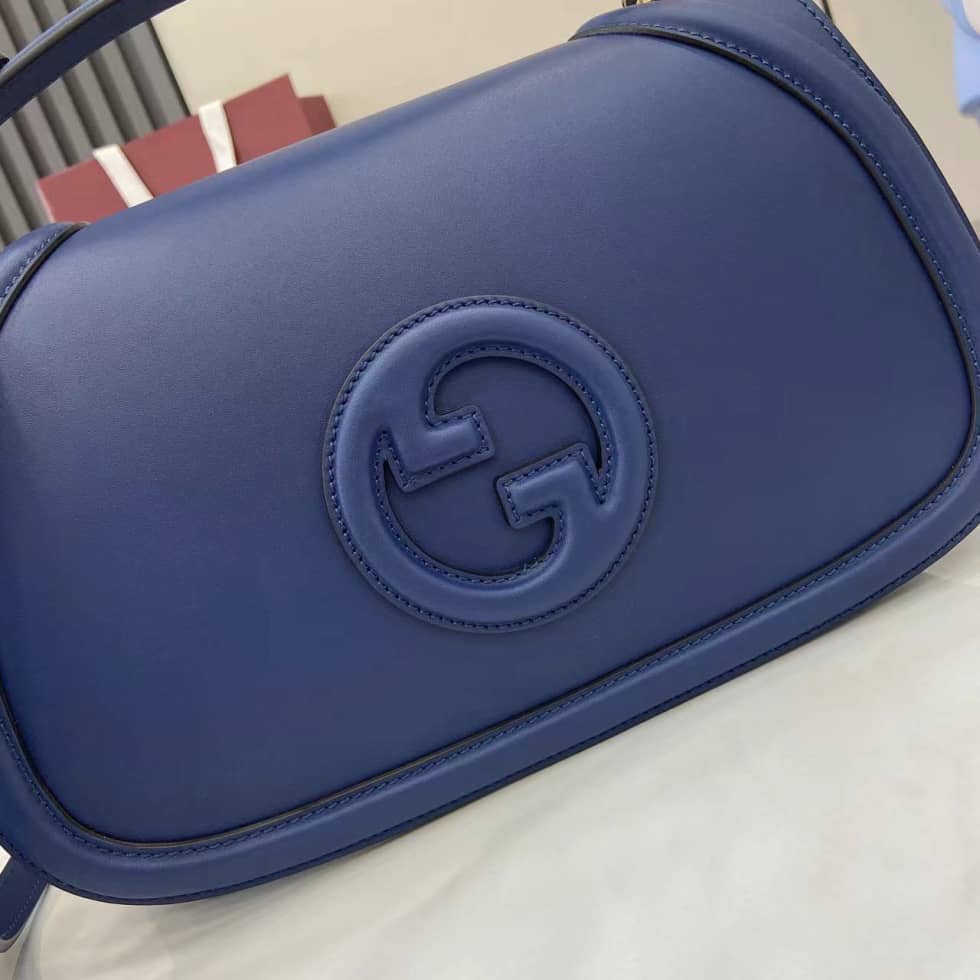 Gucci Blondie Leather Large Blue Top Handle Bag_4_162886 Gucci Blondie Leather Large Blue Top Handle Bag