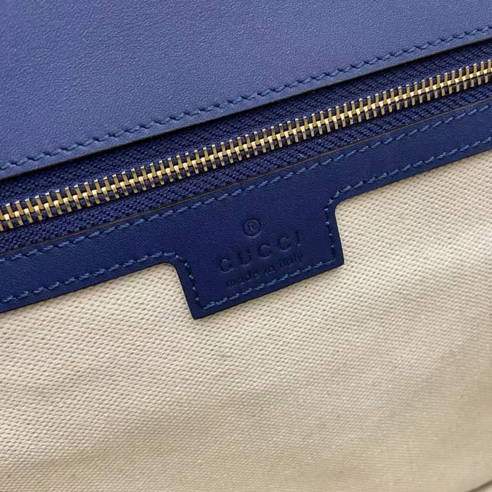 Gucci Blondie Leather Large Blue Top Handle Bag_8_162886 Gucci Blondie Leather Large Blue Top Handle Bag